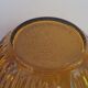 70's amber glass salad bowl