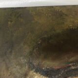 Oil on canvas portrait of an old man with a pipe
