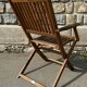 Trio of Folding Acacia Wood Armchairs – Garden Furniture by Deuba