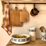 Old earthenware basin from Sarreguemines