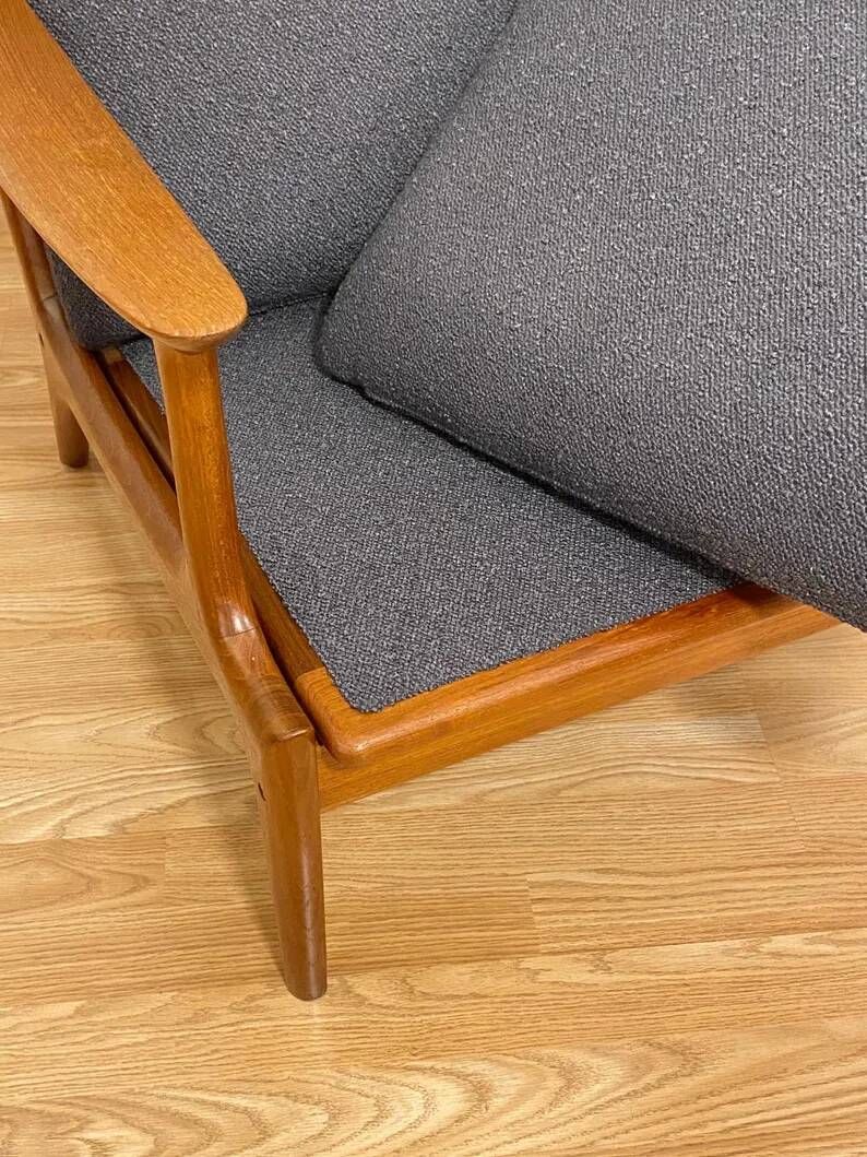 Pair of Scandinavian armchairs by Edvard Valentinsen for Fraska, Denmark 1960s.