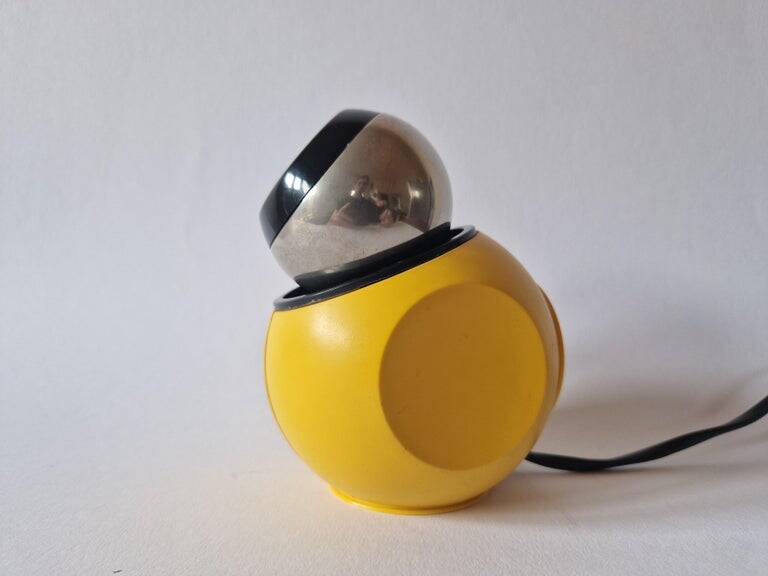 Rare Midcentury Table Magnetic Halogen Lamp AKA, Space Age, Germany, 1970s