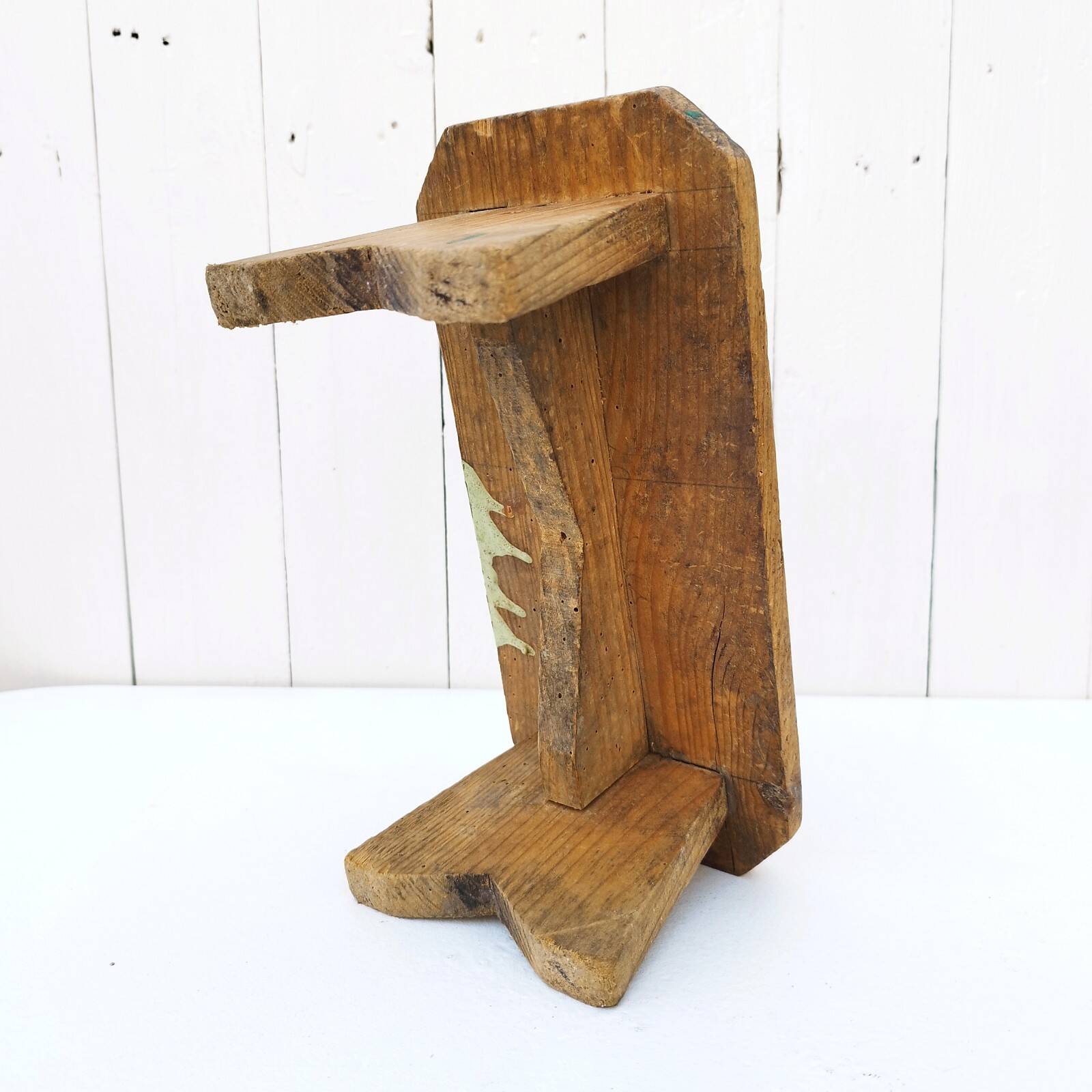 Vintage wooden step, country decoration