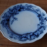 Compotier anglais ancien terre de fer "Rose & Ivy" B.W.M & Cie
