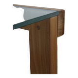 Oak and glass coffee table 1960