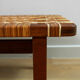 A vintage mid-century Danish Borge Mogensen 5272 rattan coffee table/bench