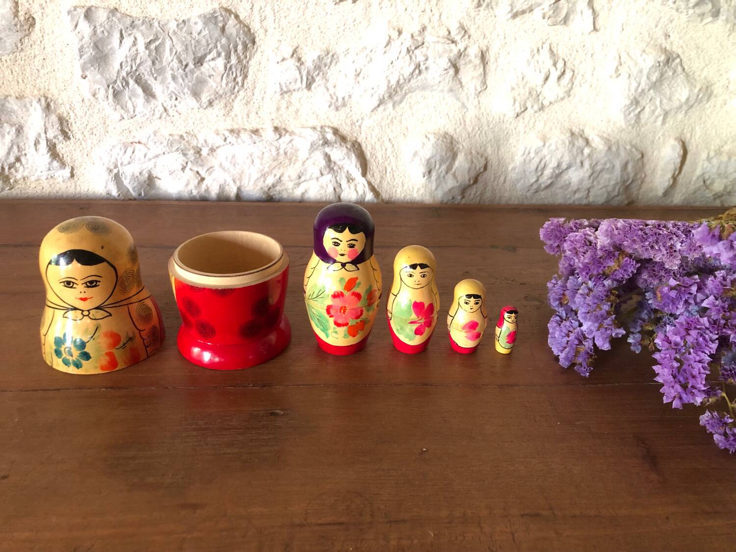 Antique Russian nesting dolls