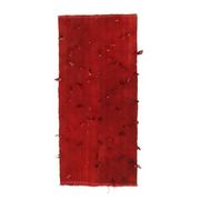 Vintage Turkish Hand-Knotted Wool Cotton Red Kilim Runner 65x148