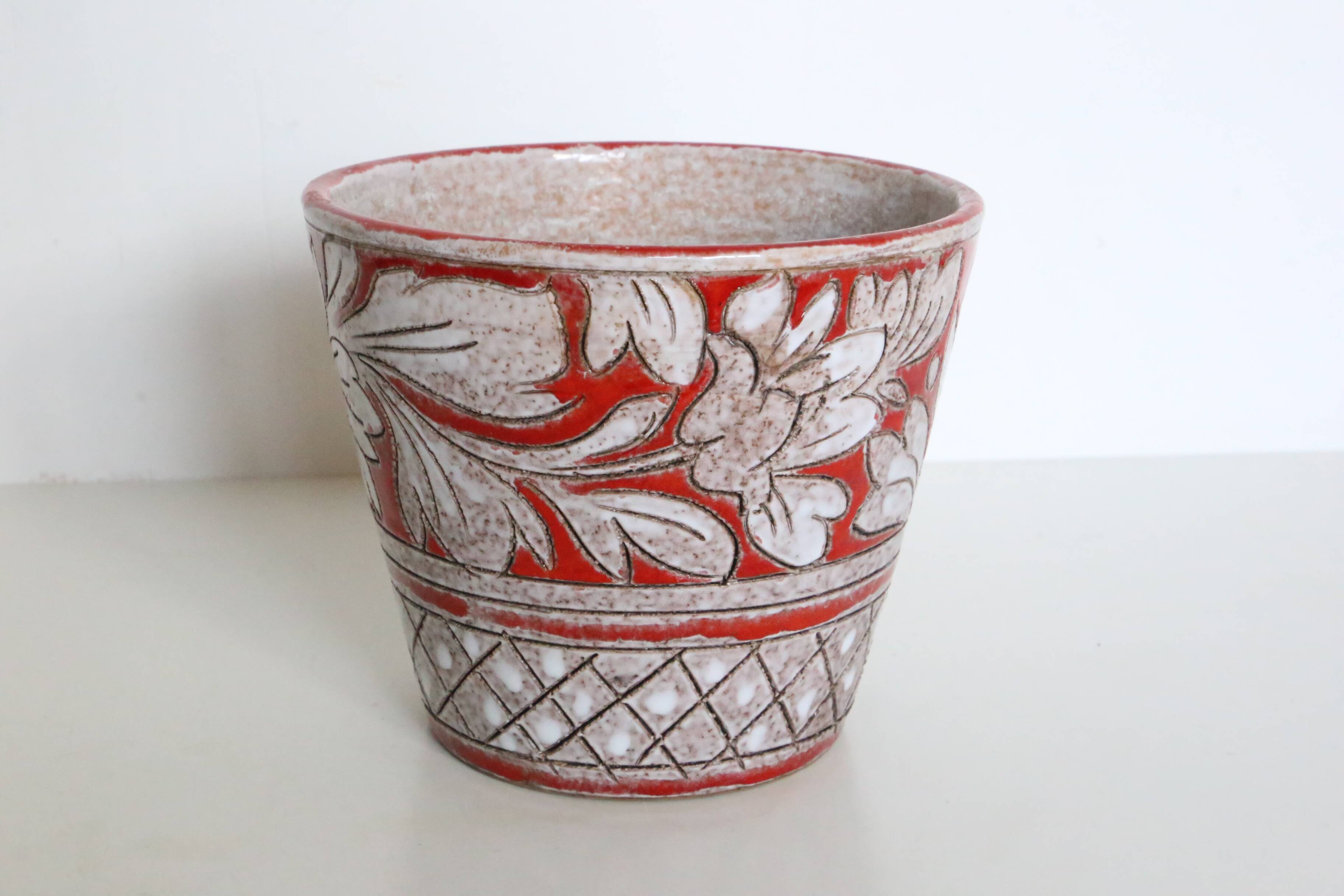 Italian ceramic planter by Fratelli Fanciullacci, circa 1950/60