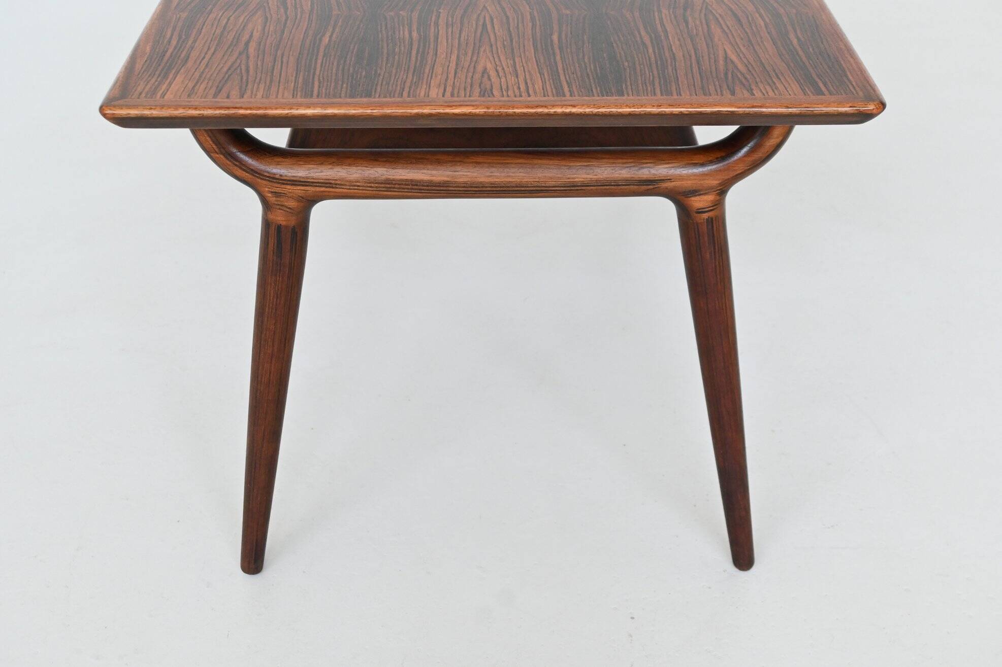 Gunni Omann sculptural coffee table rosewood Omann Jun Denmark 1958