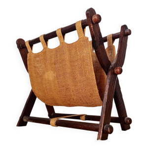 Porte-revues pliant bois