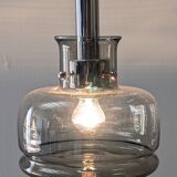 Smoked glass suspension from the 60s/70s by Limburg