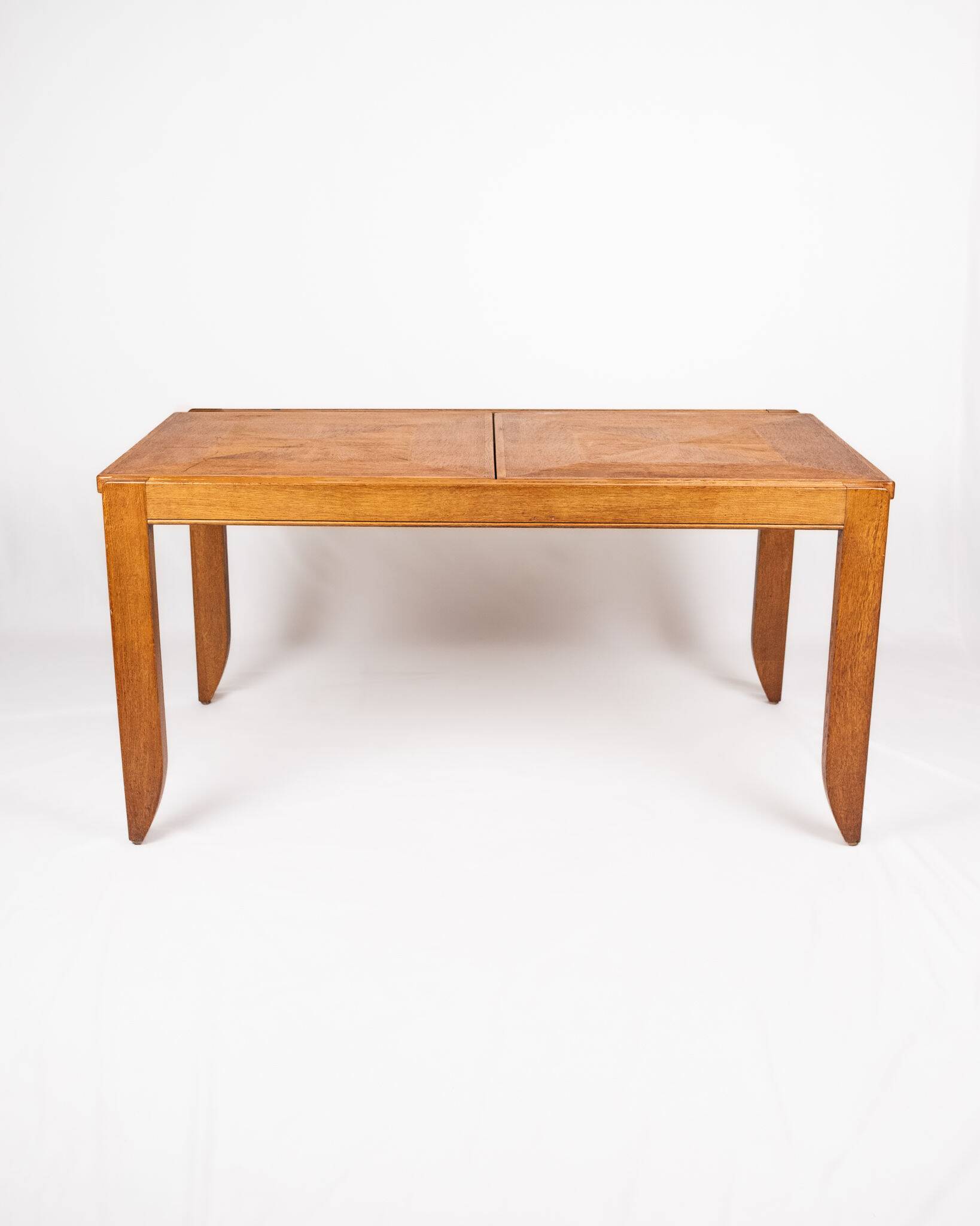 Extendable dining table, Calvados model, Guillerme and Chambron, 1960s