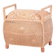 Czech Art Deco Stool in Wood and Hemp, 1940s