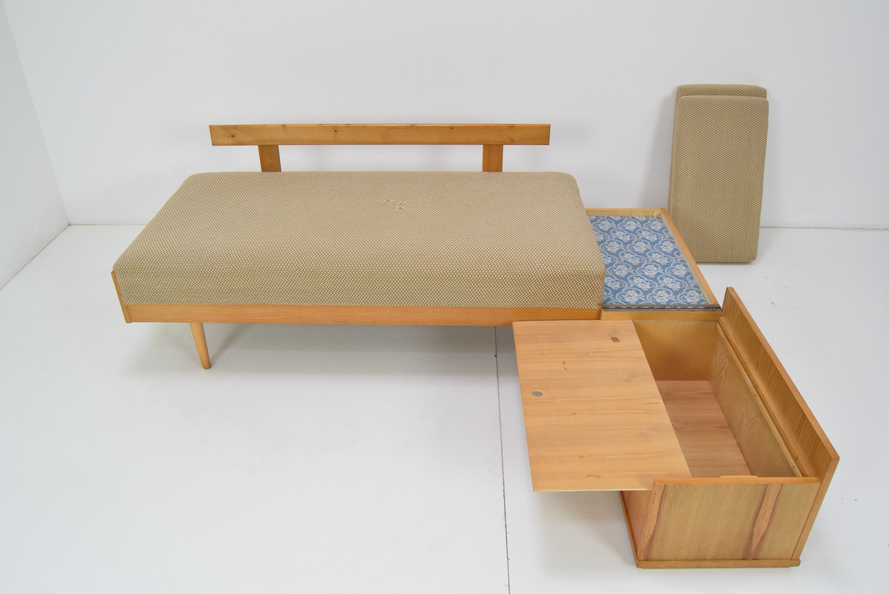 Mid-century Sofa or Daybed by Drevotvar/1970's.