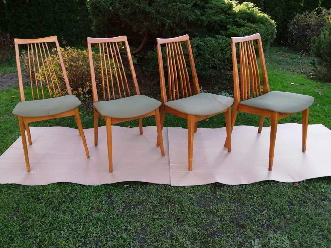Set of four Scandinavian style chairs