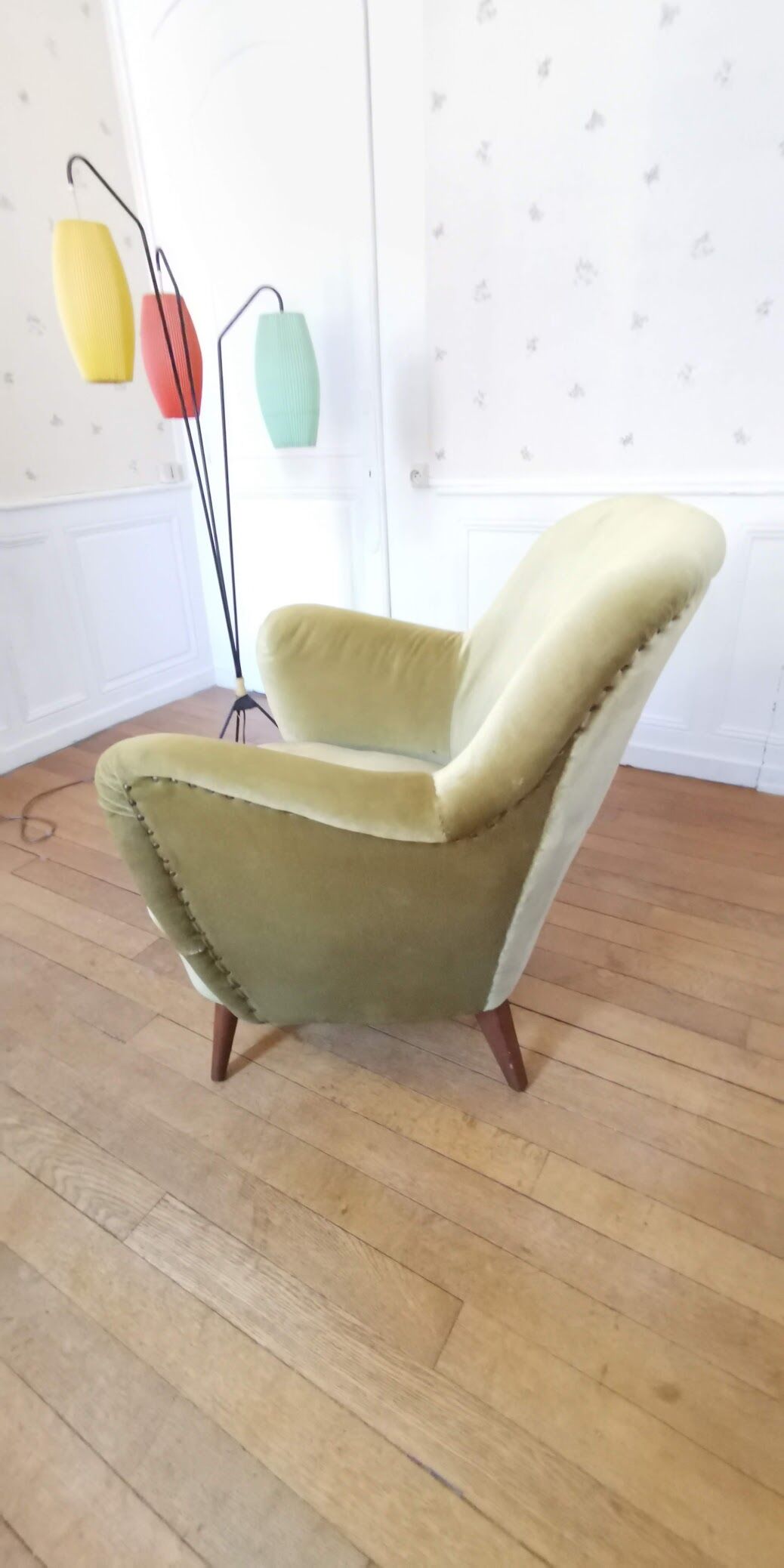 Organic armchair 50s 60s vintage