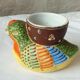 Porcelain coquetier satsuma japan