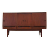 Enfilade haut en teck, design danois, années 1960, production : Danemark