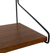 Étagère murale en bois de teck vintage
