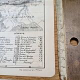 Bern, old map, printed in 1844.