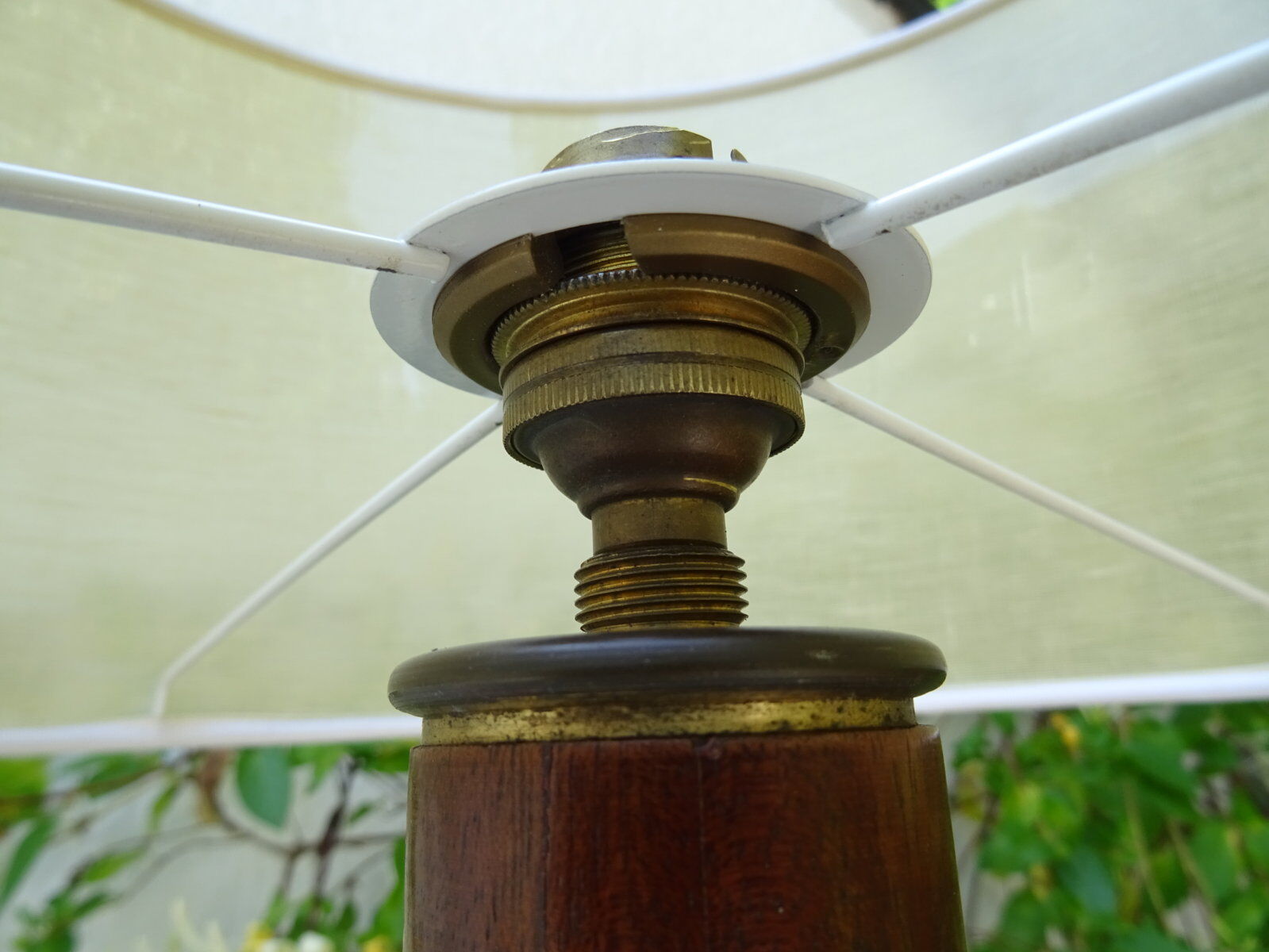 Lampadaire des années 30 en acajou