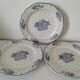 Trio of Gien dinner plates – “Marie Pierre Boitard” model