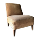 Armchair in wood and beige fabric, France 1940