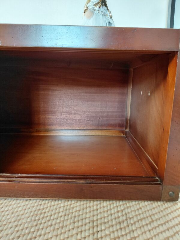 Buffet, meuble TV en bois Roche Bobois, style japandi