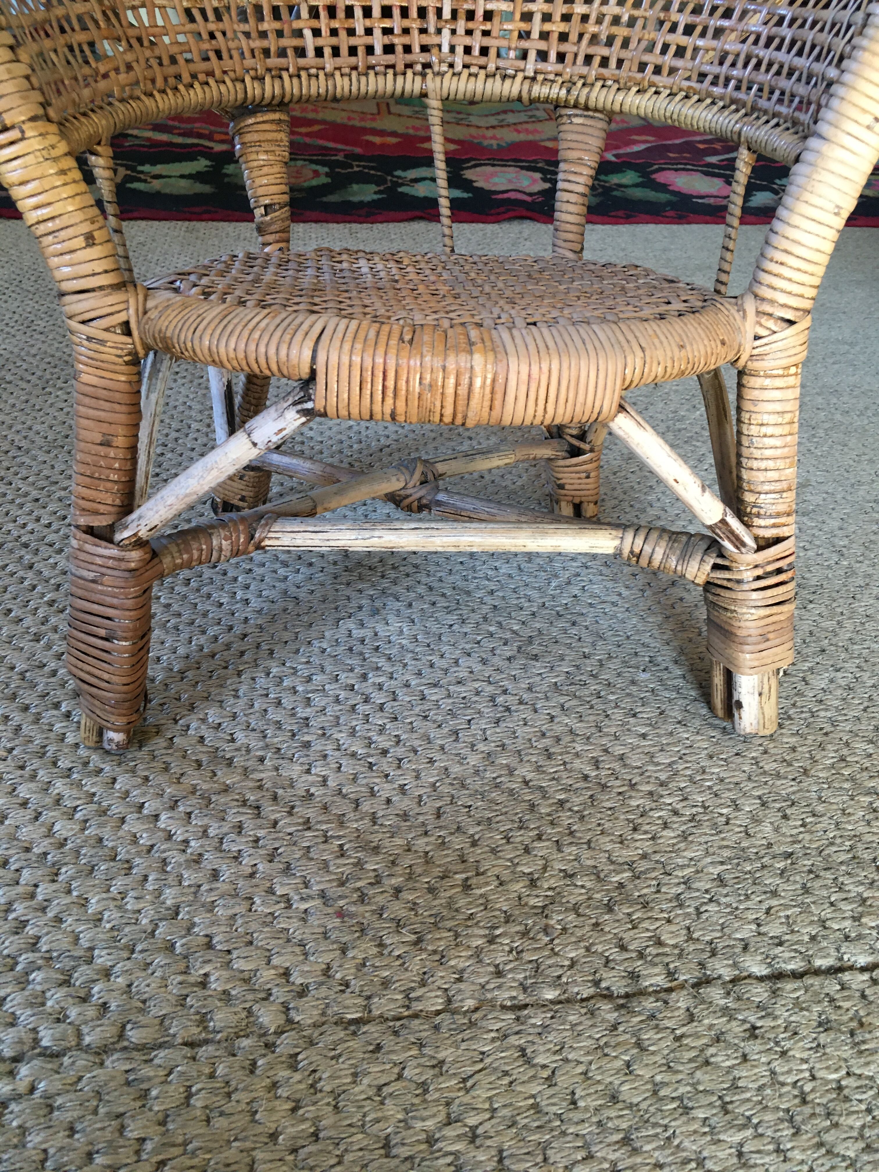 Child rattan chair