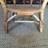 Fauteuil rotin enfant