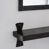 Miroir et étagère murale