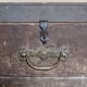 Old wooden workshop box from 1950