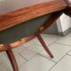 Antique armchair, Restoration style, swan neck