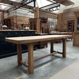 Solid oak campaign table