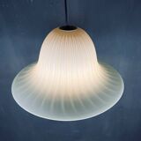 Vintage Murano glass tulip pendant lamp, Italy, 1970s.