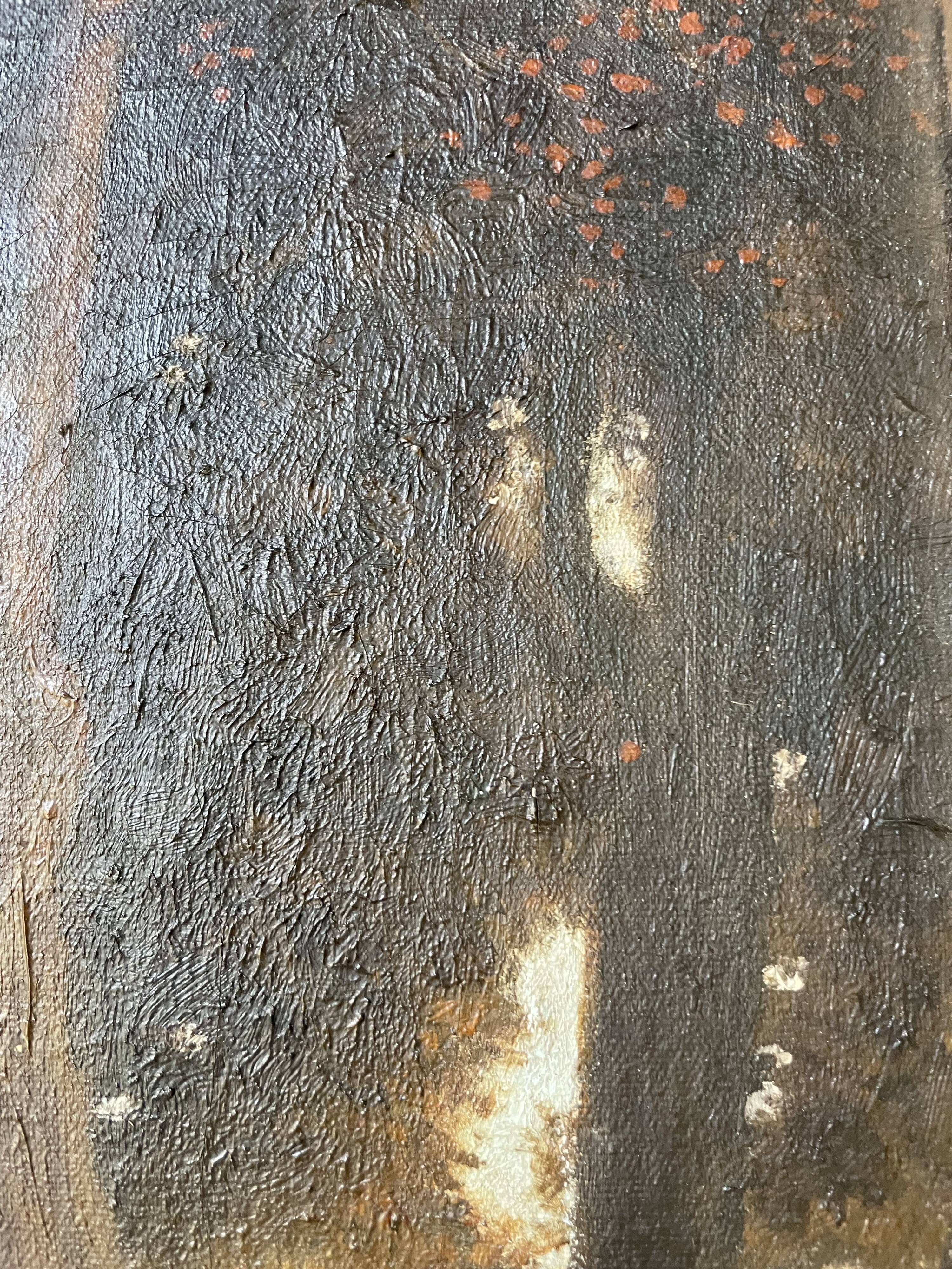 Oil on canvas The Sacred Grove