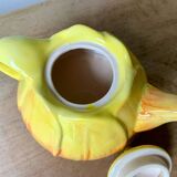 Vintage flower slip teapot