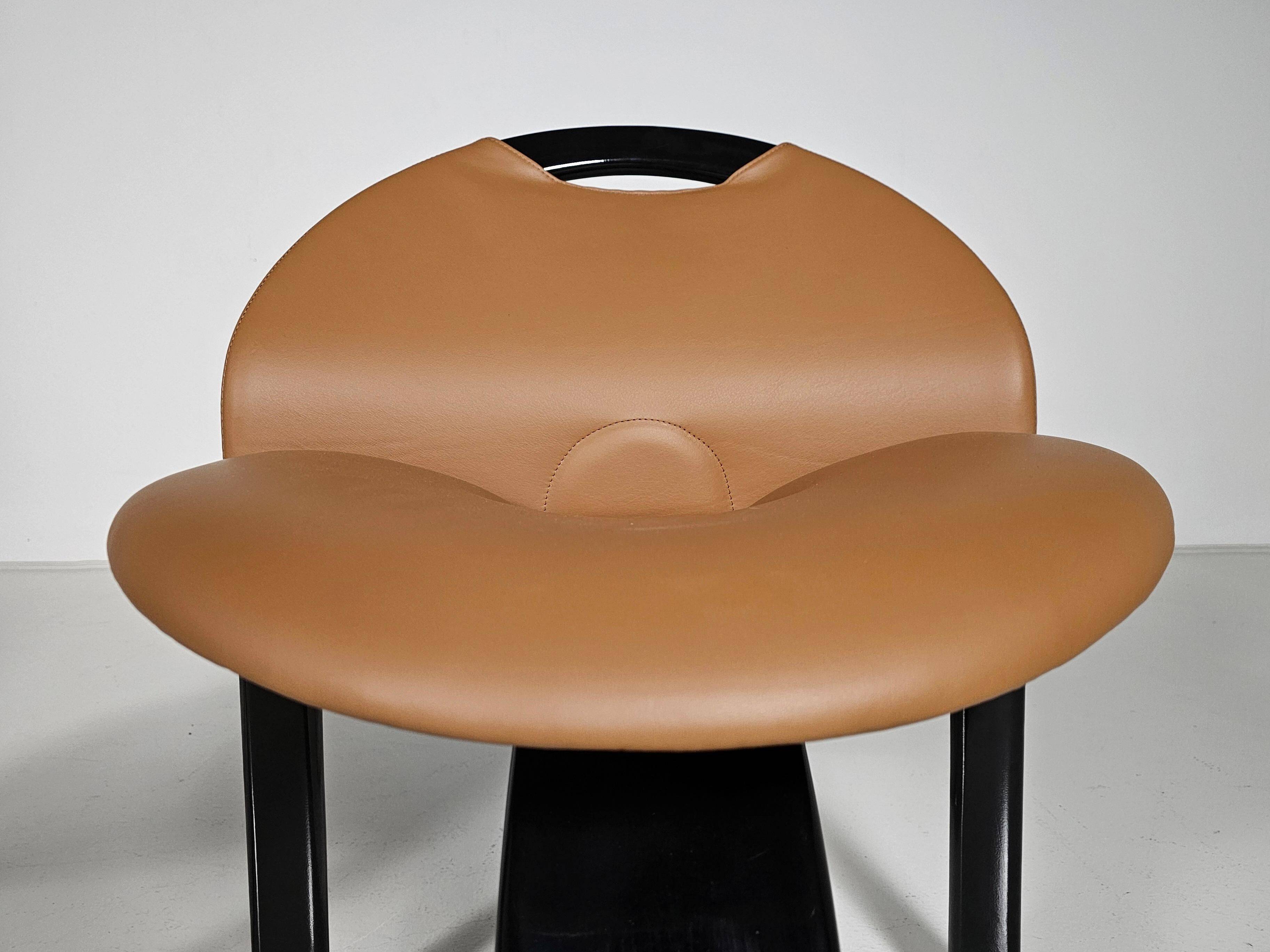 Set of 10 "Sail" dining chairs by Giovanni Offredi for Saporiti, 1973.