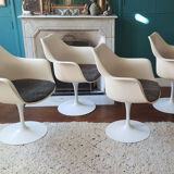 Set 4 armchairs Tulipe by Eero Saarinen Knoll International