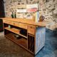 Vintage French Oak and Pine Counter – 1930s Shop Counter or Kitchen Island