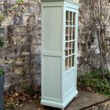 Antique celadon glass Parisian wardrobe H162