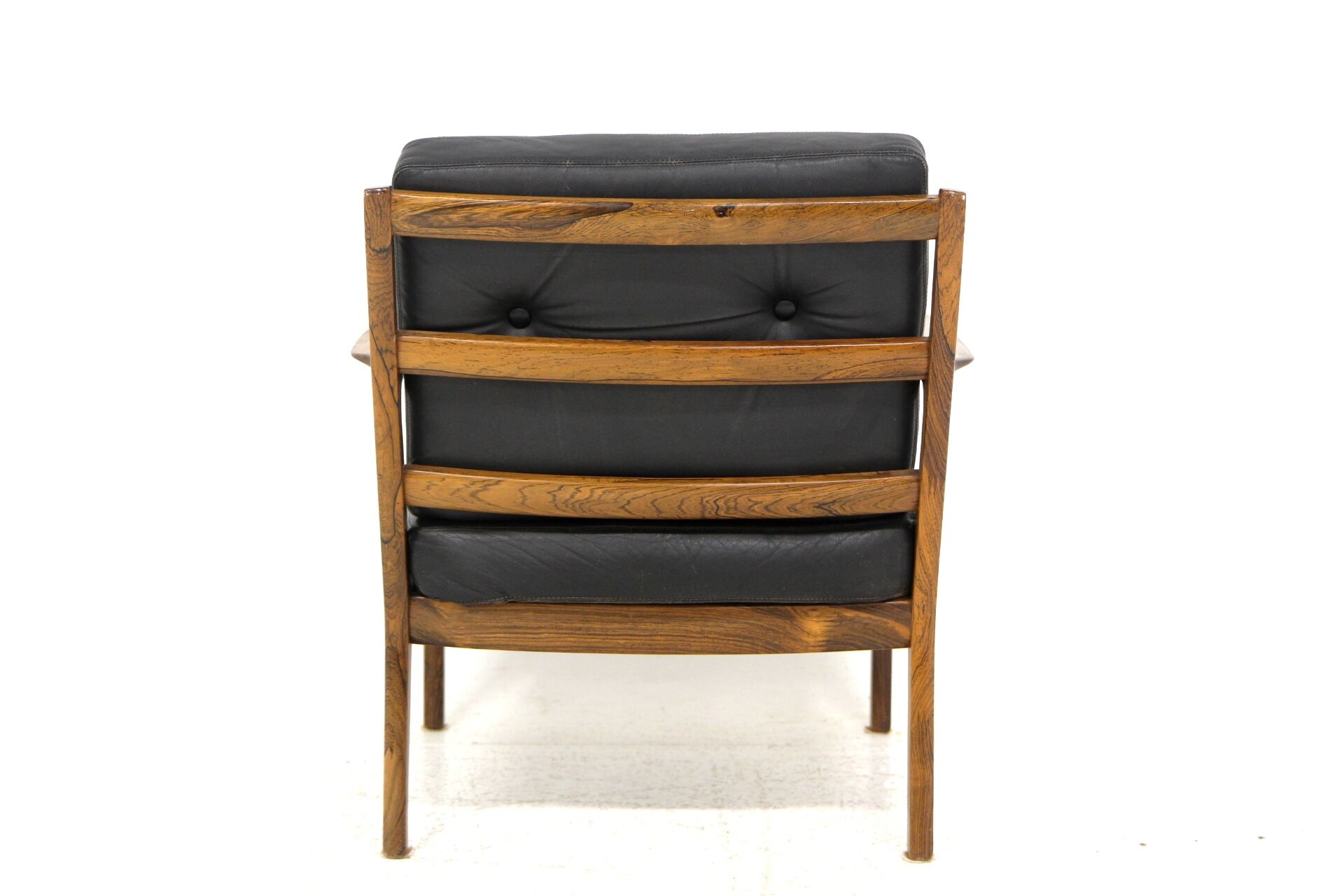 Scandinavian leather armchair, Bröderna Andersson, Sweden, 1960.