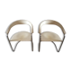 Pair of chairs signed Arrben Italian design canasta