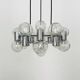 Chromed 1970s Sputnik Chandelier by Doria