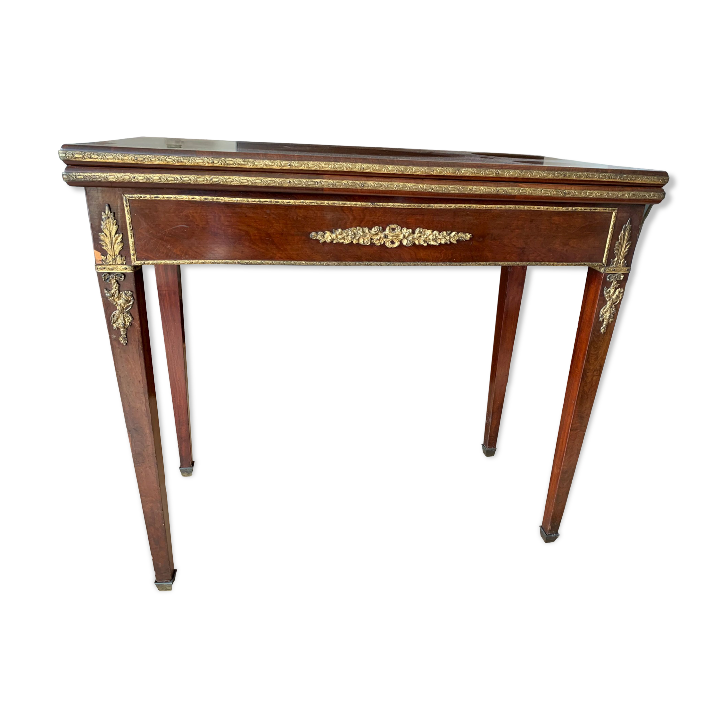 Console, games table Louis XVI style, nineteenth century