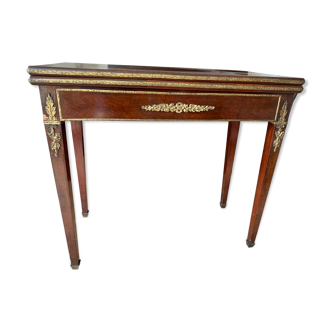 Console, games table Louis XVI style, nineteenth century