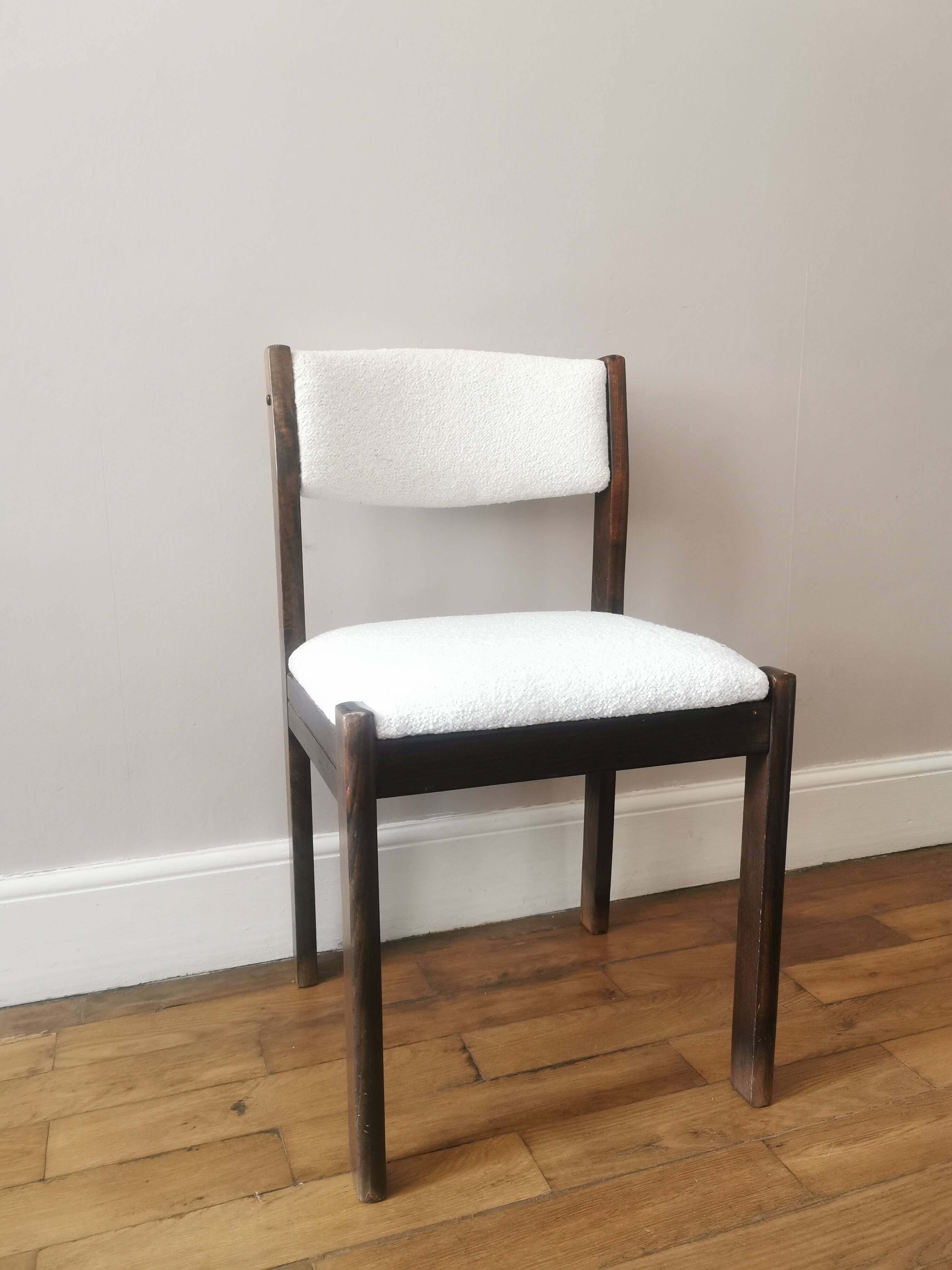 Lot de 6 chaises authentiques Emile Baumann bouclette