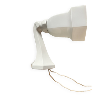 Applique murale art déco en céramique et opaline