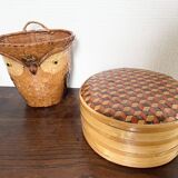 Bamboo owl basket